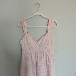 Trixxi Blush Eyelet Dress